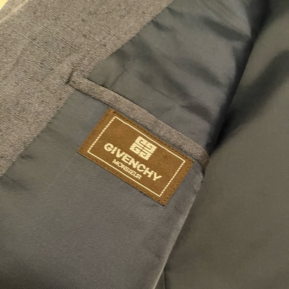 Womens ( mens ) oversized boyfriend blazer grey/ blue Givenchy Monsieur sz xxl - Picture 5 of 9